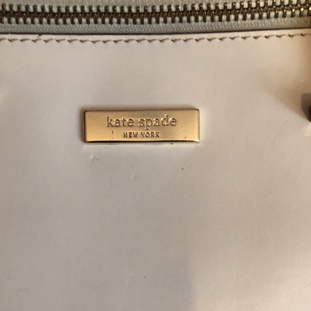Kate Spade Parliament Square Savannah Cream Top-Handle Satchel with Snake-Trim - Picture 2 of 9